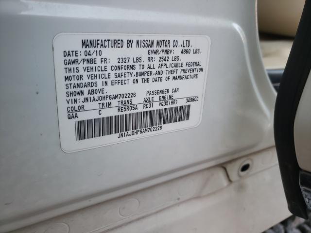 2010 INFINITI EX35 BASE JN1AJ0HP6AM702226