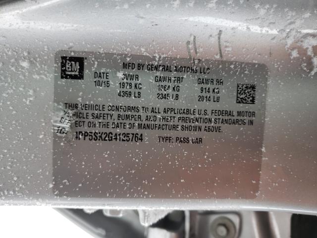 2016 BUICK VERANO 1G4PP5SK2G4125764