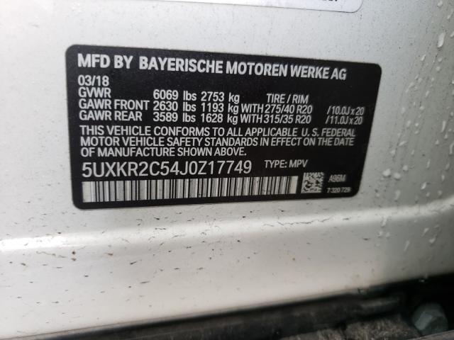 2018 BMW X5 SDRIVE3 5UXKR2C54J0Z17749
