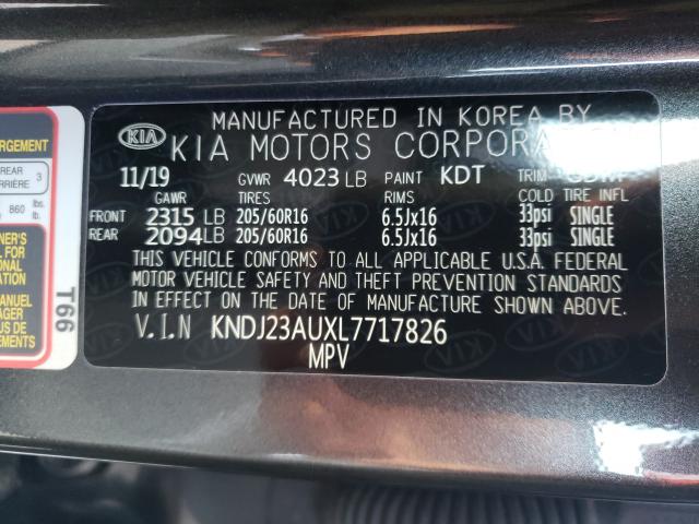 2020 KIA SOUL LX KNDJ23AUXL7717826