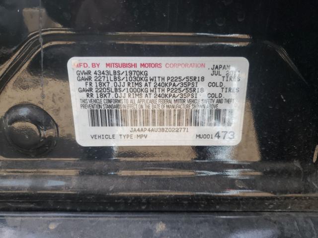 2011 MITSUBISHI OUTLANDER JA4AP4AU3BZ022771
