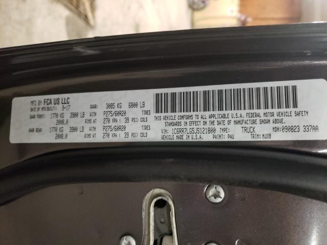 2018 RAM 1500 SLT 1C6RR7LG5JS121800
