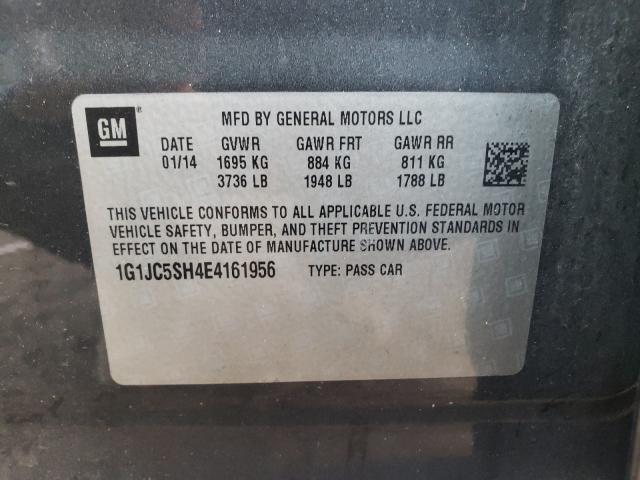 2014 CHEVROLET SONIC LT 1G1JC5SH4E4161956