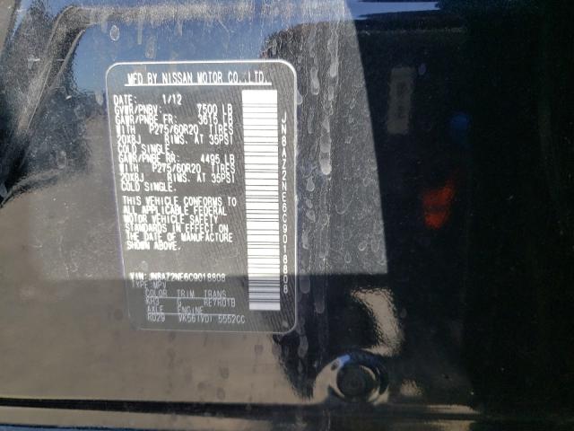 2012 INFINITI QX56 JN8AZ2NE6C9018808