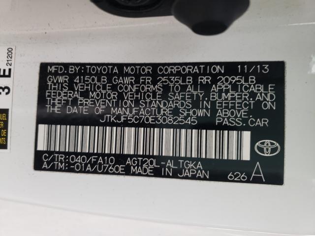 2014 TOYOTA SCION TC JTKJF5C70E3082545