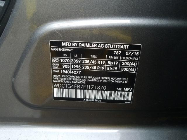 2015 MERCEDES-BENZ GLA250 WDCTG4EB7FJ171870