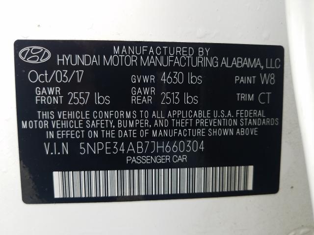 2018 HYUNDAI SONATA SPO 5NPE34AB7JH660304