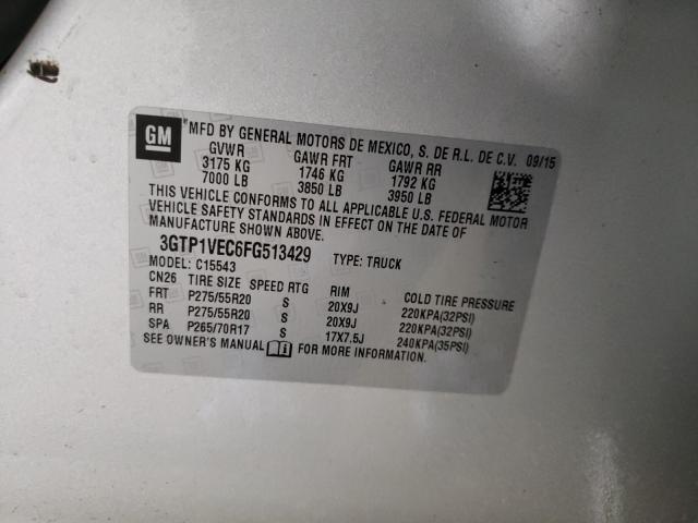 2015 GMC SIERRA C15 3GTP1VEC6FG513429
