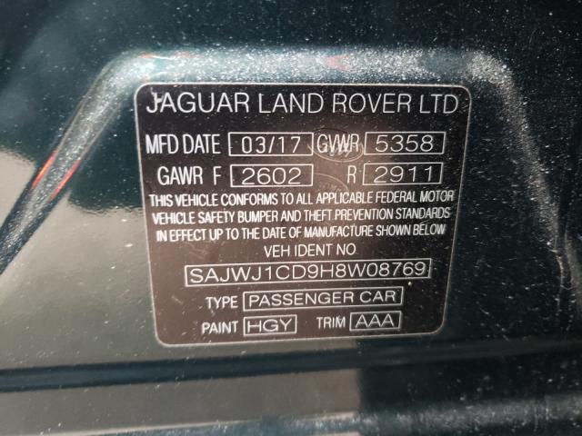 2017 JAGUAR XJ SAJWJ1CD9H8W08769