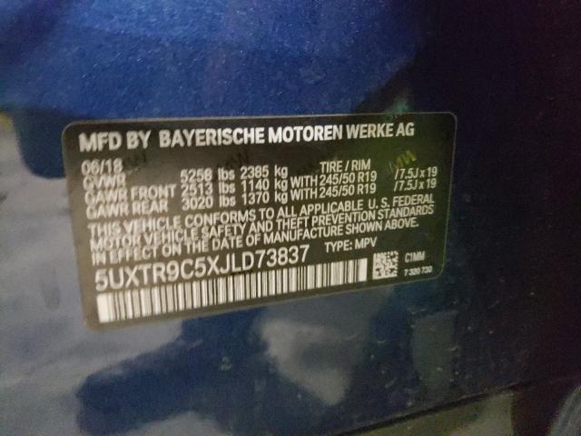 2018 BMW X3 XDRIVE3 5UXTR9C5XJLD73837