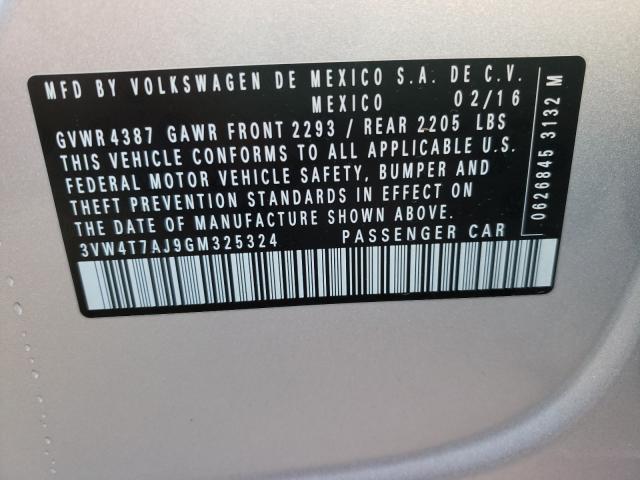 2016 VOLKSWAGEN JETTA GLI 3VW4T7AJ9GM325324