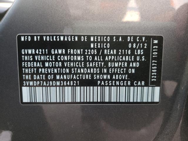 2013 VOLKSWAGEN JETTA SE - 3VWDP7AJ9DM364821