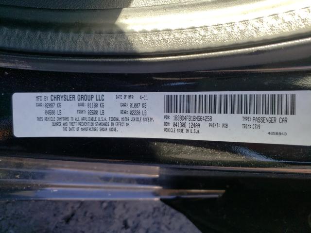 2011 DODGE AVENGER EX 1B3BD4FB1BN564258