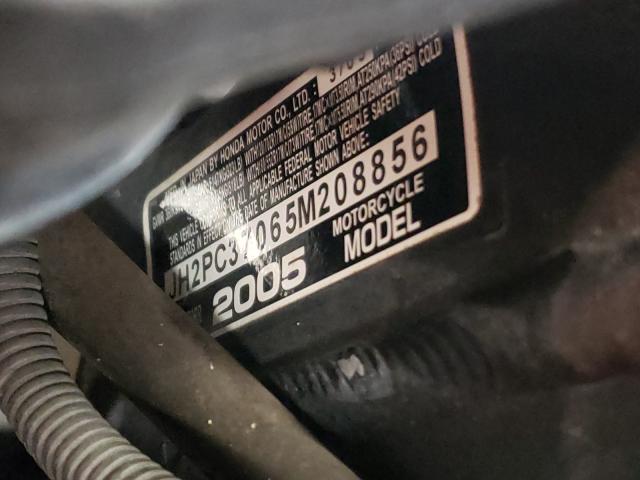 2005 HONDA CBR600 RR JH2PC37065M208856