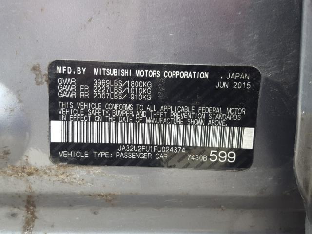 2015 MITSUBISHI LANCER ES JA32U2FU1FU024374