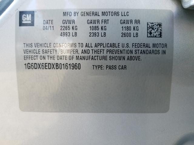 2011 CADILLAC STS LUXURY 1G6DX6EDXB0161960