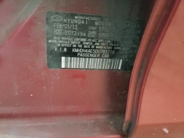 2013 HYUNDAI ELANTRA GL KMHDH4AE5DU785718