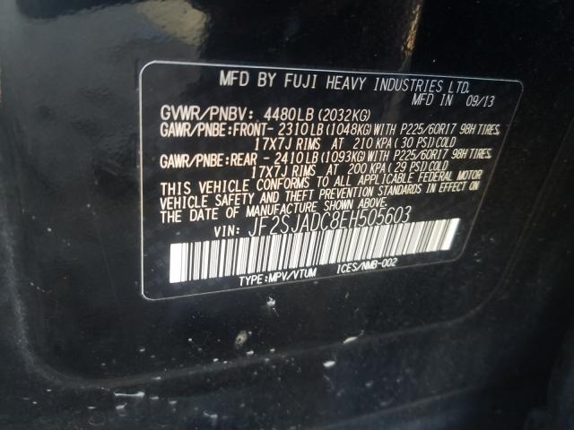 2014 SUBARU FORESTER JF2SJADC8EH505603