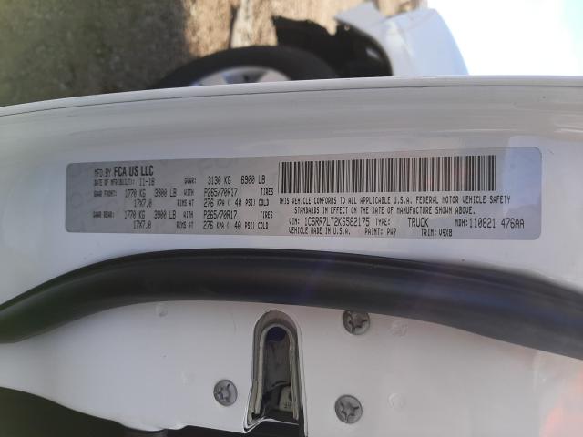 2019 RAM 1500 CLASS 1C6RR7LT2KS582175