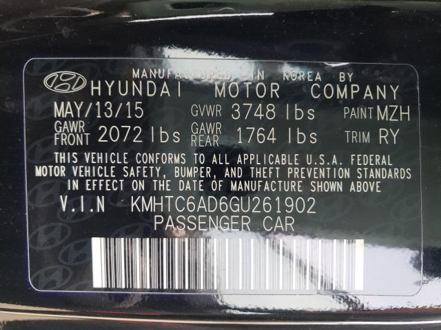 2016 HYUNDAI VELOSTER KMHTC6AD6GU261902