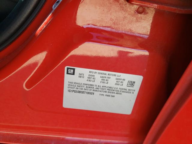 2013 CHEVROLET CRUZE LTZ 1G1PG5SB3D7106924