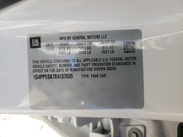 2014 BUICK VERANO 1G4PP5SK7E4137695