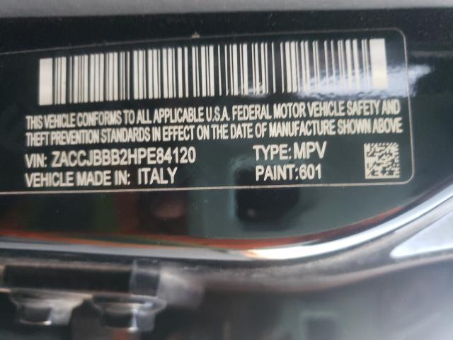 2017 JEEP RENEGADE L ZACCJBBB2HPE84120