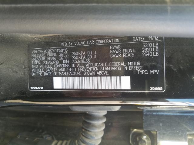 2013 VOLVO XC70 T6 YV4902BZ4D1159115