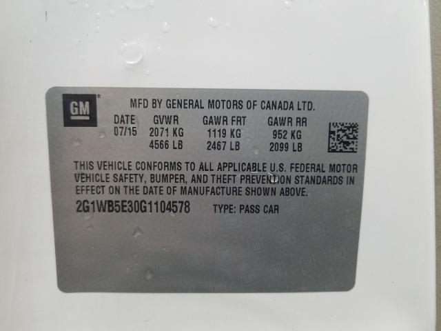 2016 CHEVROLET IMPALA LIM 2G1WB5E30G1104578