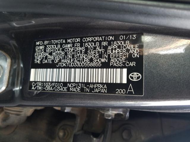 2013 TOYOTA YARIS - JTDKTUD33DD558855