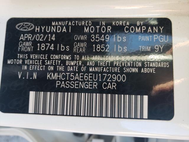 2014 HYUNDAI ACCENT GLS KMHCT5AE6EU172900