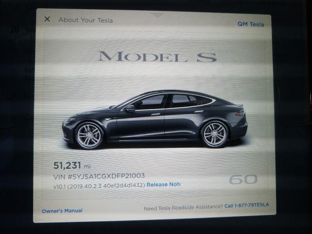 2013 TESLA MODEL S 5YJSA1CGXDFP21003