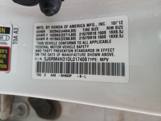 2013 HONDA CR-V LX 5J6RM4H31DL017406