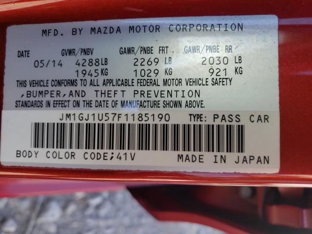 2015 MAZDA 6 SPORT JM1GJ1U57F1185190