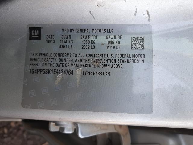2014 BUICK VERANO 1G4PP5SK1E4124764