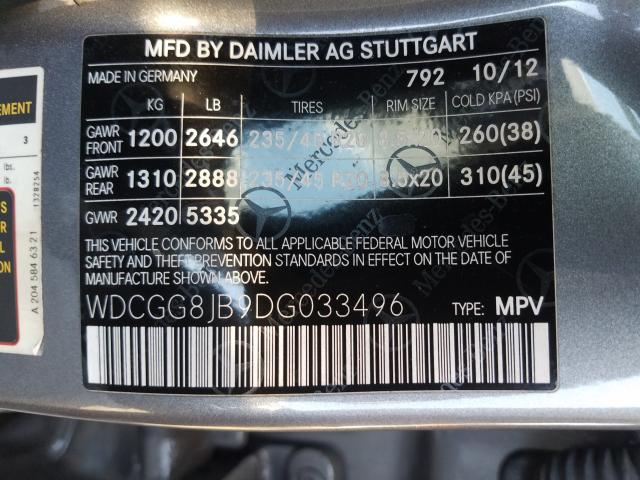 2013 MERCEDES-BENZ GLK 350 4M - WDCGG8JB9DG033496