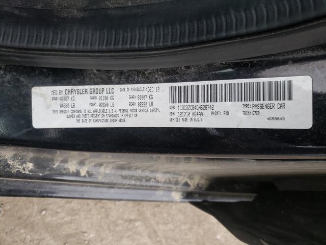 2013 DODGE AVENGER SX 1C3CDZCB4DN628742
