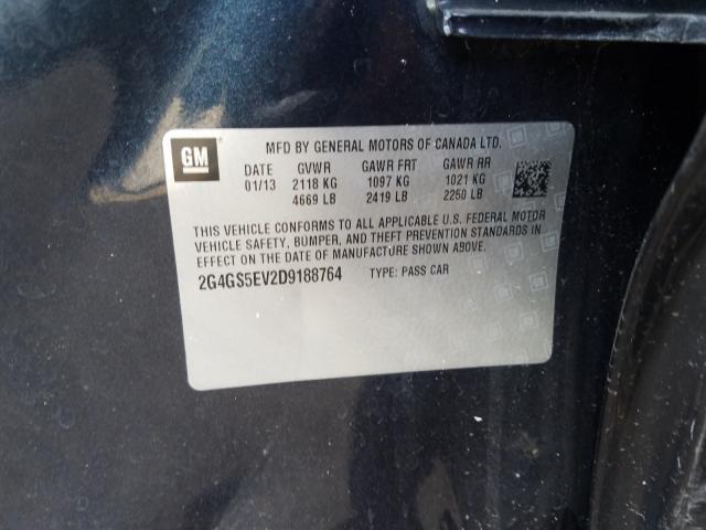 2013 BUICK REGAL PREM 2G4GS5EV2D9188764