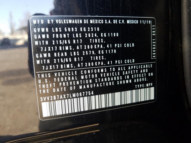 2020 VOLKSWAGEN TIGUAN SE - 3VV2B7AX7LM067754