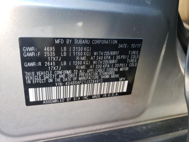 2018 SUBARU OUTBACK 2. 4S4BSAFC1J3284812