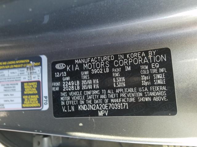 2014 KIA SOUL KNDJN2A20E7039171