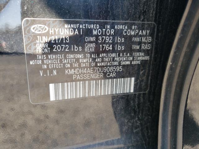 2013 HYUNDAI ELANTRA GL KMHDH4AE7DU908595