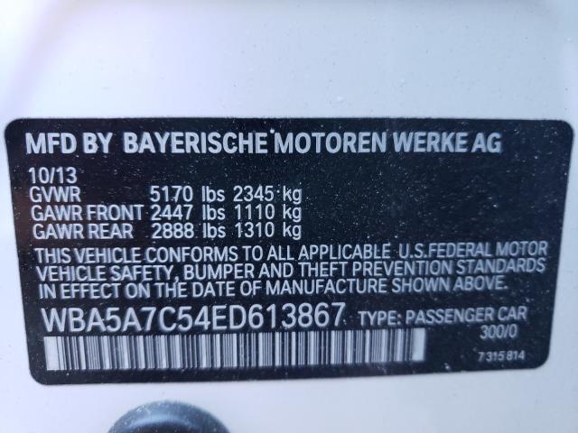 2014 BMW 528 XI WBA5A7C54ED613867