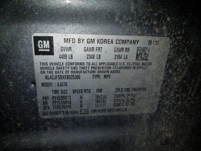2014 BUICK ENCORE CON KL4CJFSBXEB525360