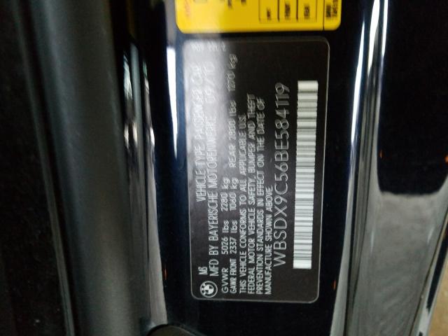 2011 BMW M3 WBSDX9C56BE584119