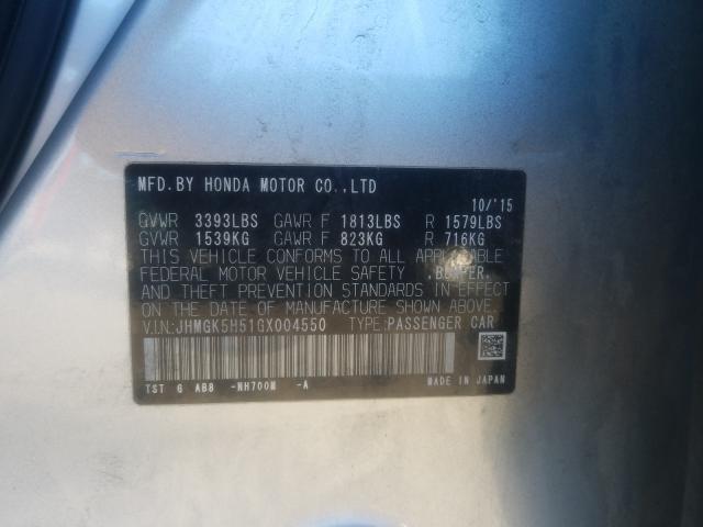 2016 HONDA FIT LX JHMGK5H51GX004550
