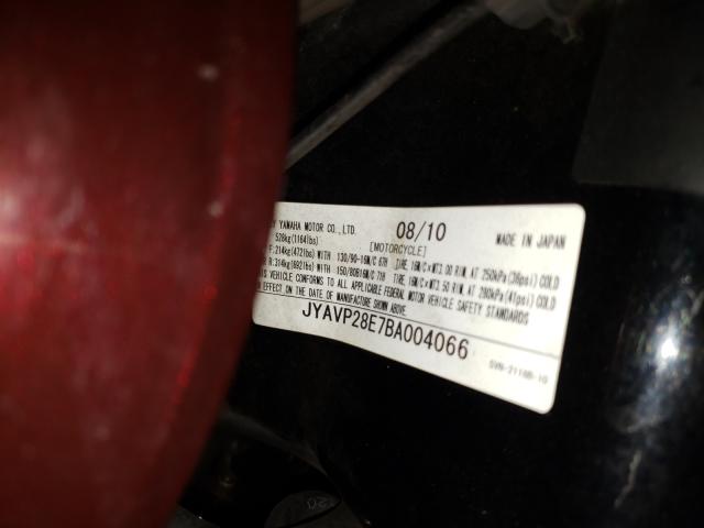 2011 YAMAHA XV1700 AS JYAVP28E7BA004066