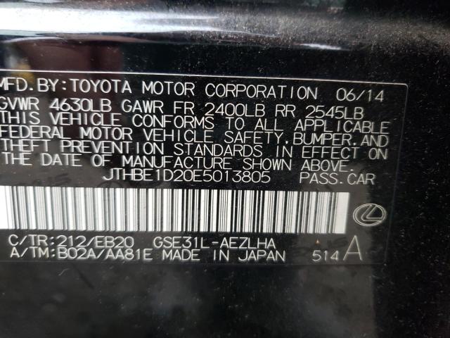 2014 LEXUS IS 350 JTHBE1D20E5013805