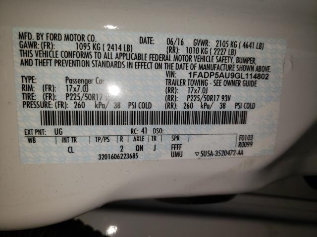 2016 FORD C-MAX SE 1FADP5AU9GL114802