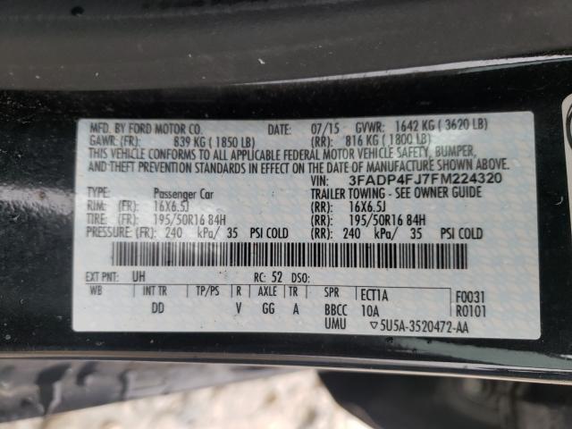 2015 FORD FIESTA TIT 3FADP4FJ7FM224320